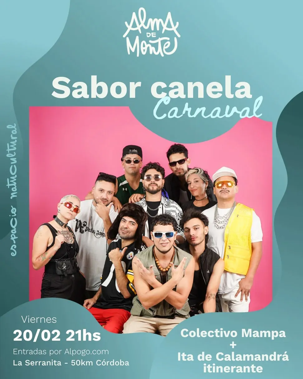 La noche contará con la participación de Sabor Canela y Colectivo Mampa, junto a la intervención itinerante de Ita de Calamandrá, en una trama escénica donde música, danza y juego se combinan para dejarse llevar por el fluir del agua. Viernes 20 de febrero 21 horas
