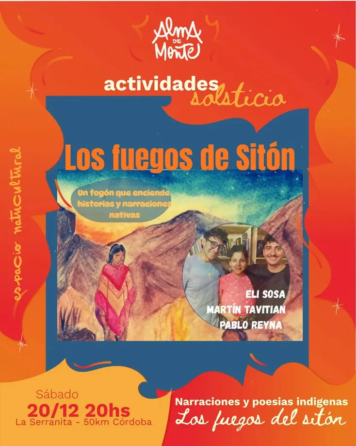 Ronda de relatos del podcast Los fuegos del sitón en Alma de Monte, encuentro cultural del Ciclo Arte&Monte inspirado en el monte nativo