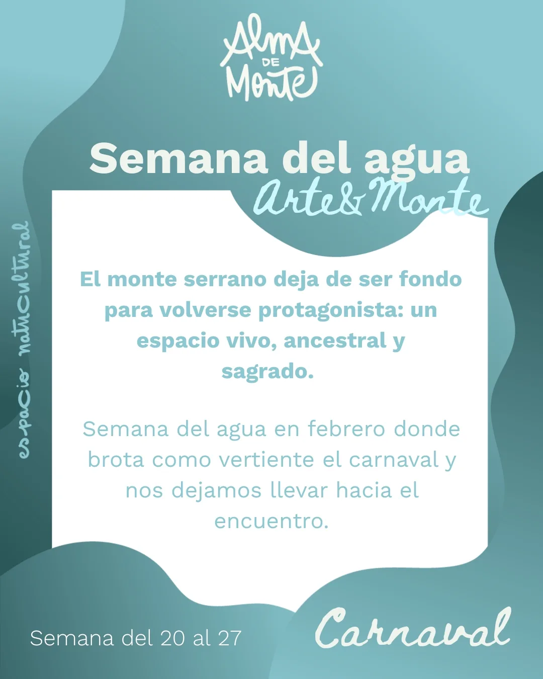  continúa su recorrido elemental con la Semana del Agua, una etapa atravesada por el pulso del carnaval, el movimiento y la celebración compartida
