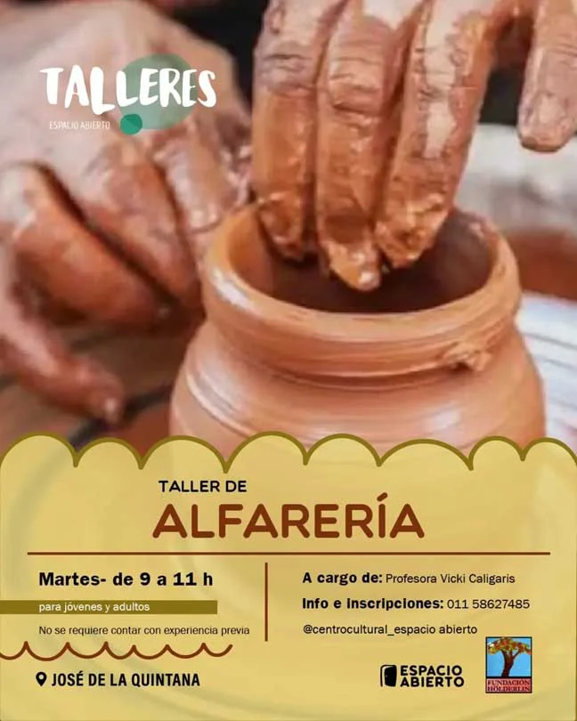 Alfarería  Entrenamiento técnico enfocado en el uso del torno.