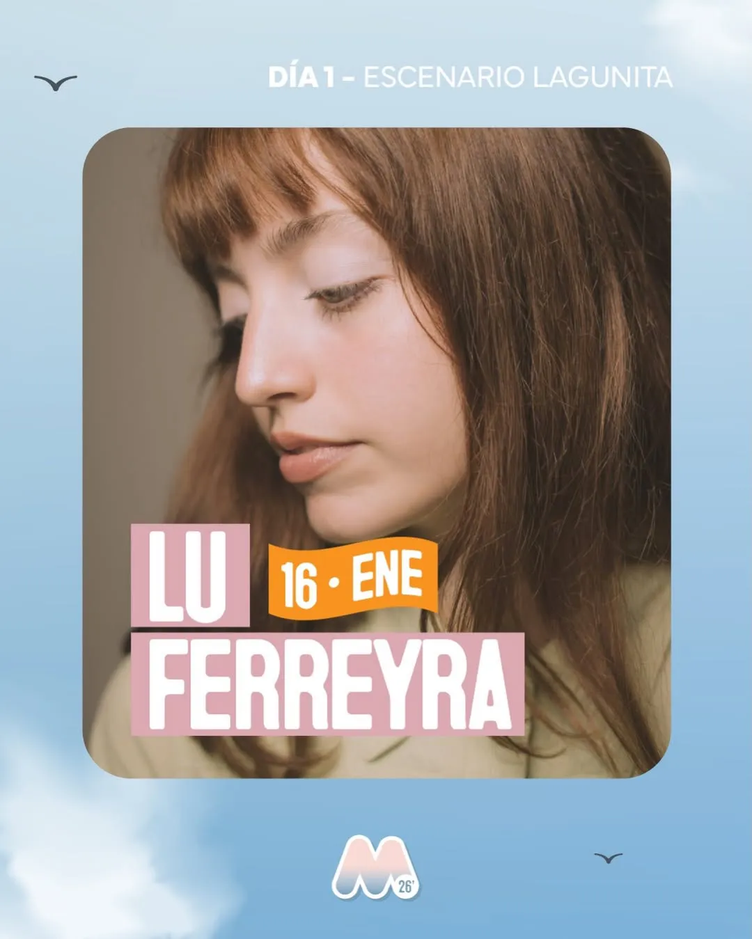 Lu Ferreyra es una joven artista indie pop de Córdoba, Argentina. Ganadora del Premio CIEyA como Artista Pop Revelación en 2024, se destaca por su sensibilidad en letras y sonidos.