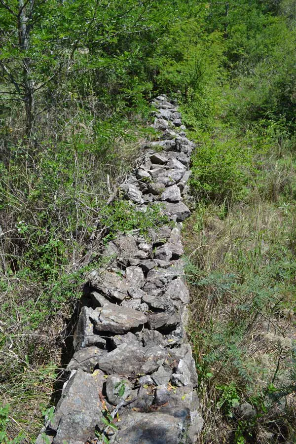 Una pirca contruida hace mas de 150 años