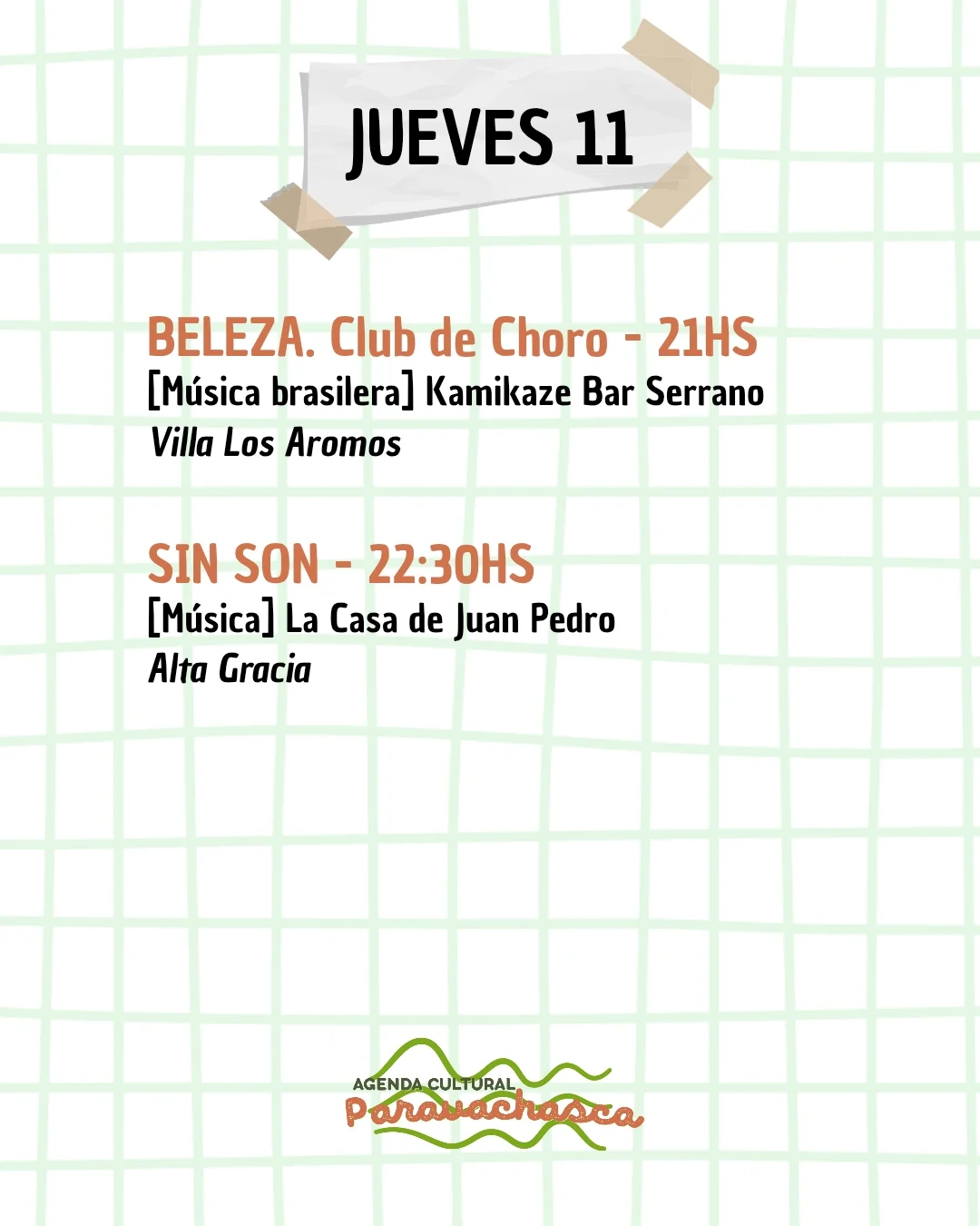 Agenda del Corredor Escénico Paravachasca para jueves 11 de diciembre: espectáculos, talleres y propuestas artísticas en distintos espacios del valle 1