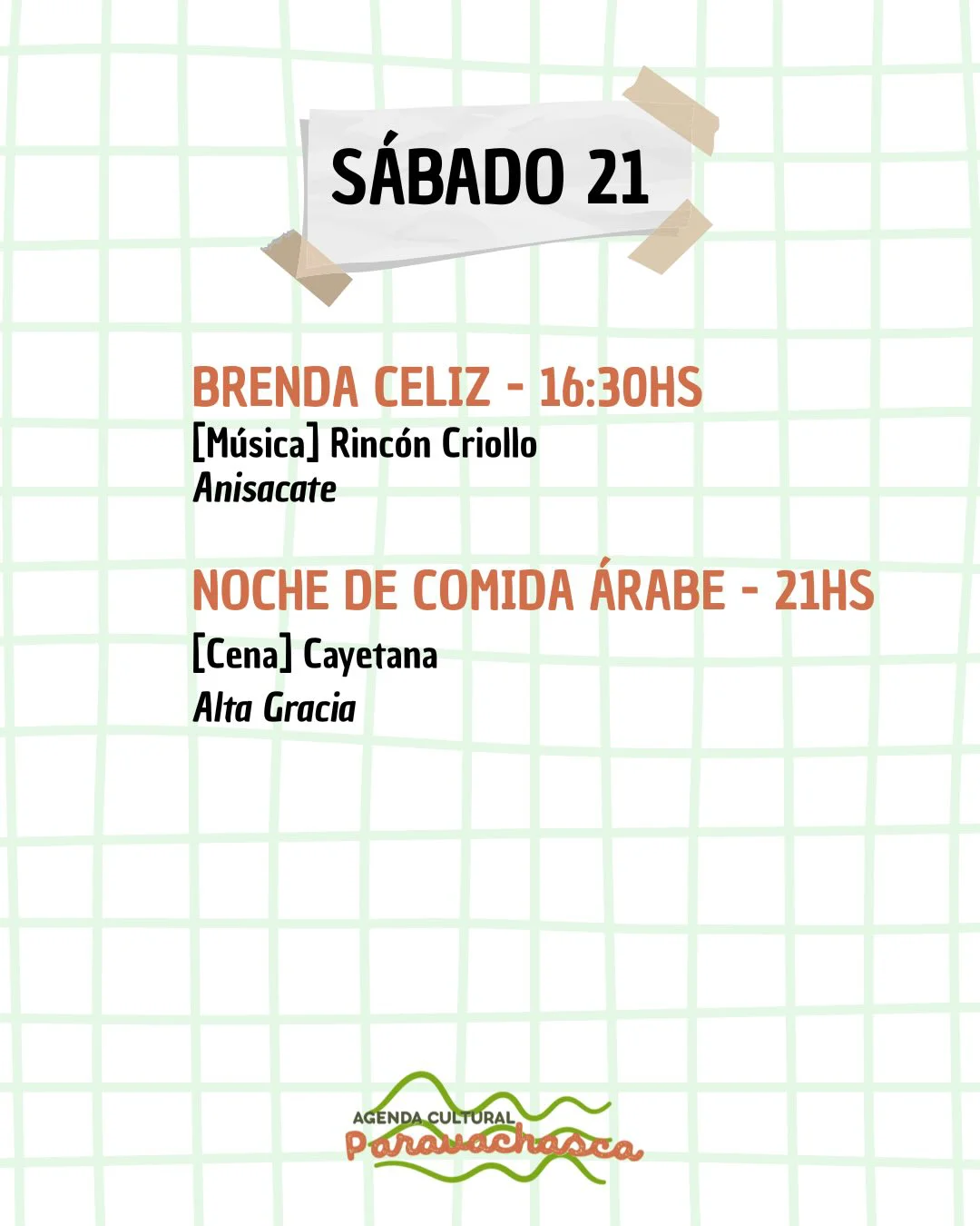Agenda Cultural del Corredor Escénico Paravachasca para sábado 21 de marzo: espectáculos, talleres y propuestas artísticas en distintos espacios del valle. 4