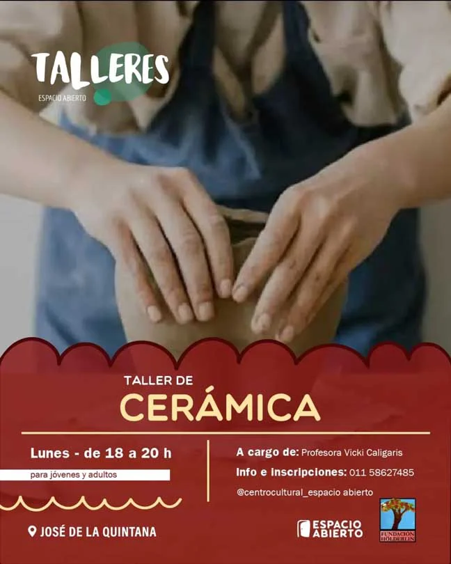 Cerámica  Exploración y trabajo con arcilla para la creación de piezas propias.