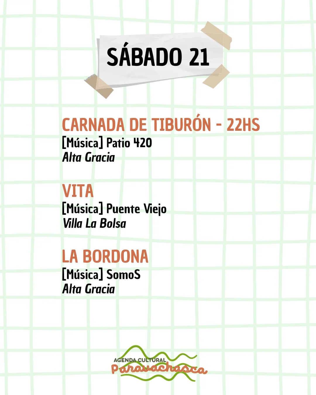 Agenda Cultural del Corredor Escénico Paravachasca para sábado 21 de marzo: espectáculos, talleres y propuestas artísticas en distintos espacios del valle.3