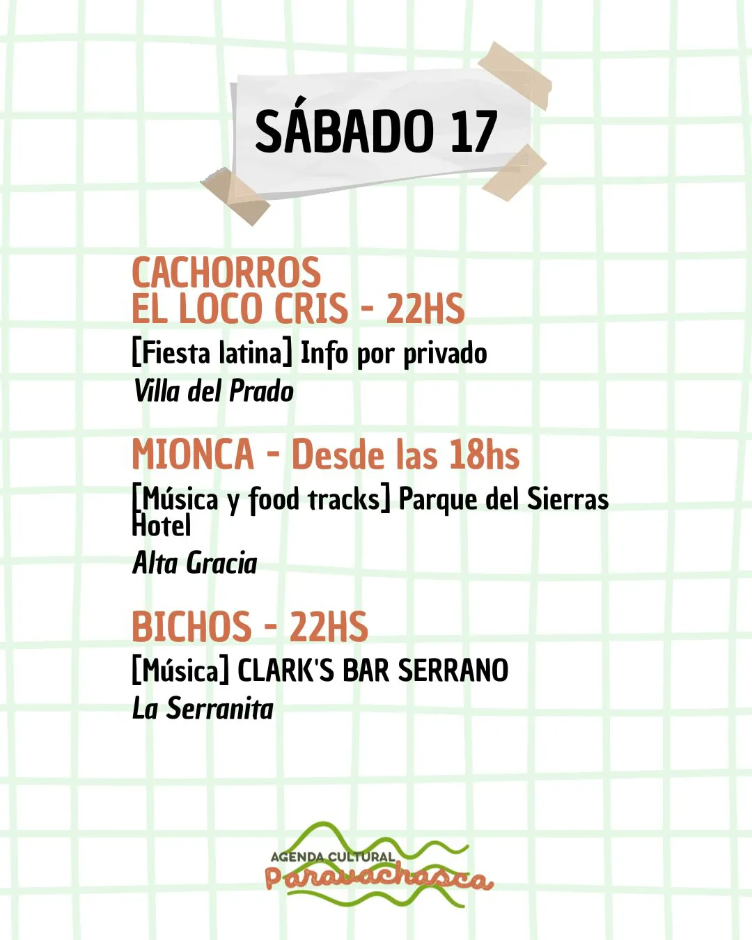 Agenda del Corredor Escénico Paravachasca para sábado 17 de enero: espectáculos, talleres y propuestas artísticas en distintos espacios del valle 2