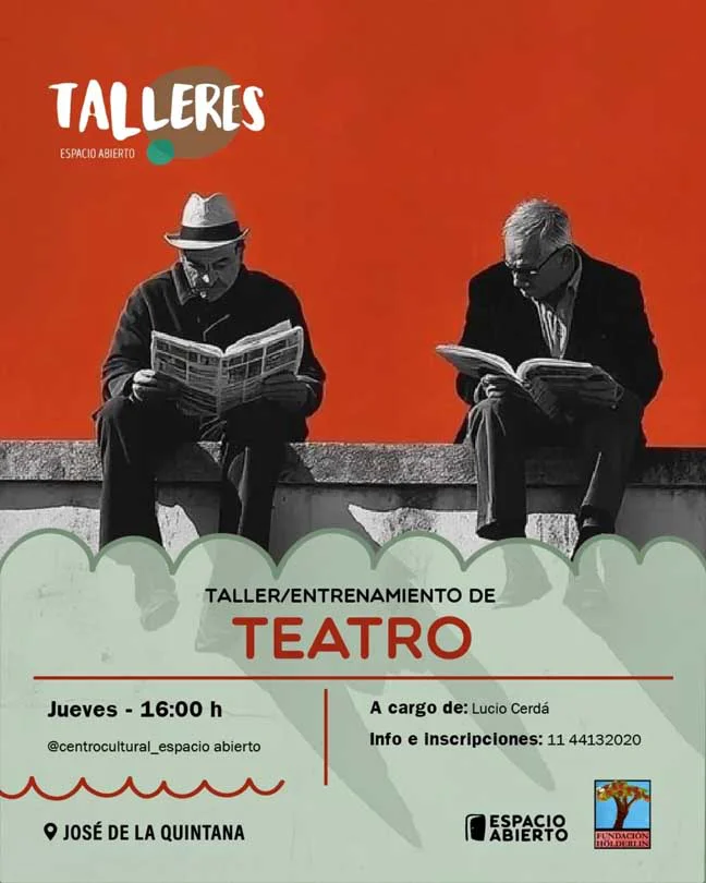 Puro Teatro (entrenamiento)  Formación escénica y actuación para personas adultas. Día y horario: jueves – 16:00 hs.