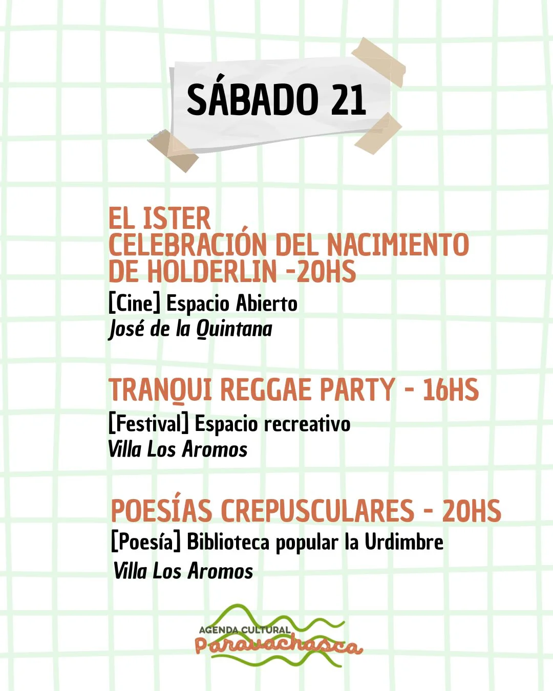 Agenda Cultural del Corredor Escénico Paravachasca para sábado 21 de marzo: espectáculos, talleres y propuestas artísticas en distintos espacios del valle. 1