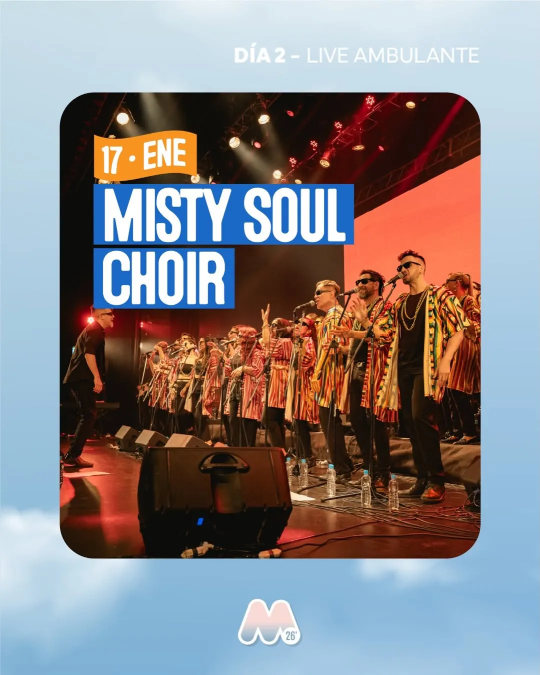 Misty Soul Choir música en vivo 17 de enero en mionca escenario lagunita
