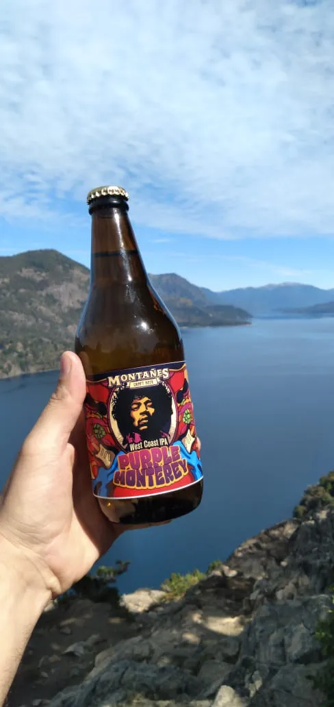 botella de montañes purple monterey west coast IPA