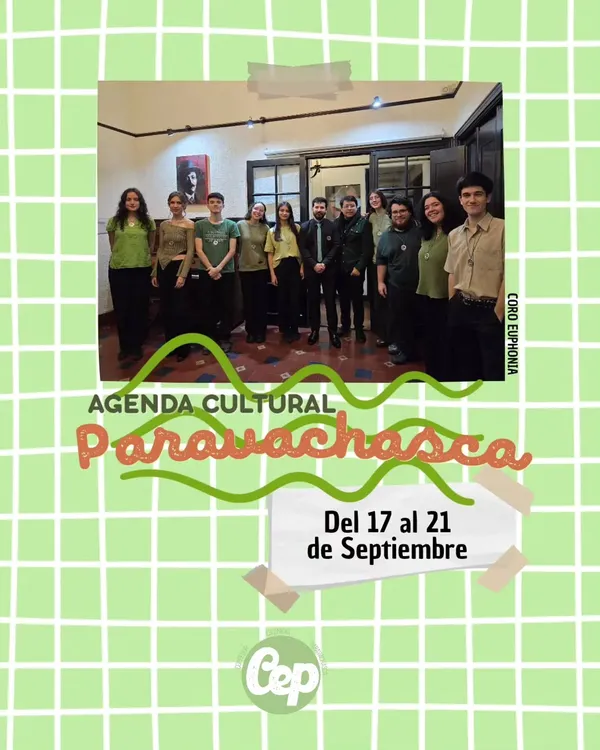 Coro Euphonia. Agenda Cultural del Corredor Escénicas Paravachasca del 17 al 22 de septiembre, espacios culturales y eventos del Valle de Paravachasca, Alta Gracia
