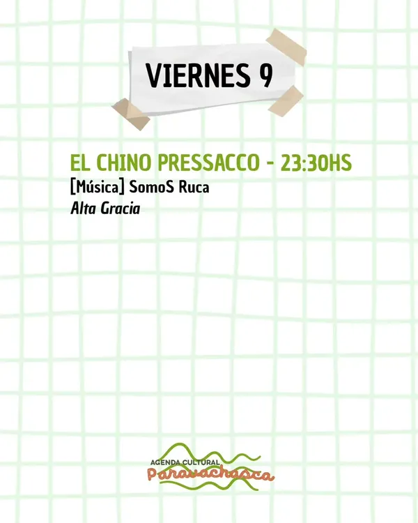 Agenda Cultural del Corredor Escénico Paravachasca para viernes 9 de octubre: espectáculos, talleres y propuestas artísticas en distintos espacios del valle.