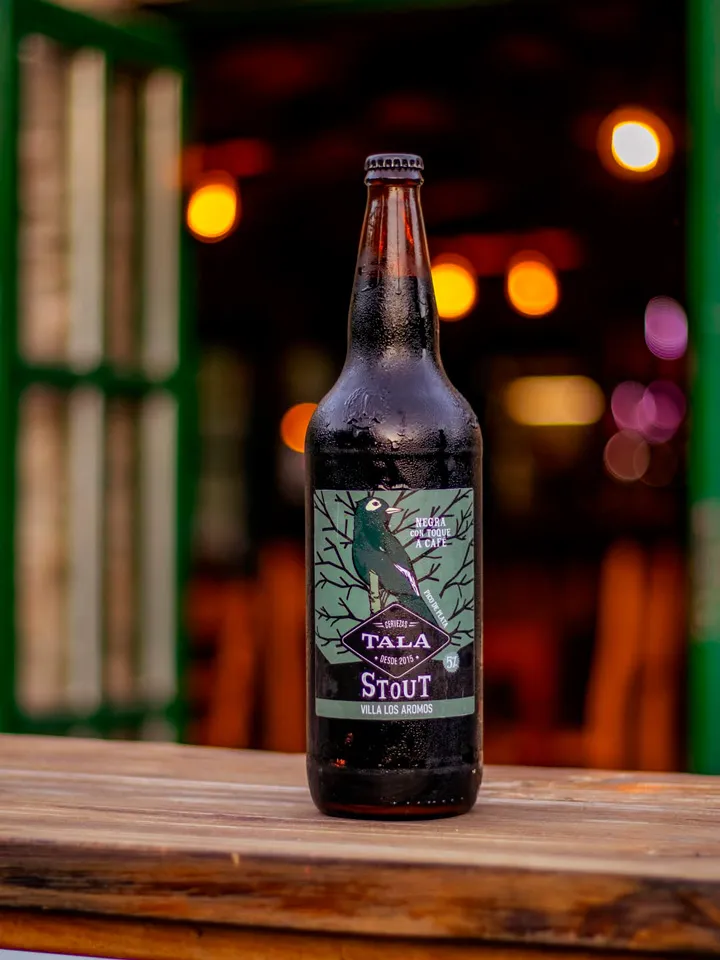 Pico de Plata - STOUT. Una Stout pensada para quienes disfrutan sabores con profundidad. Tiene ese equilibrio perfecto entre suavidad e intensidad, con un sutil dejo a café que aparece en boca y redondea la experiencia.