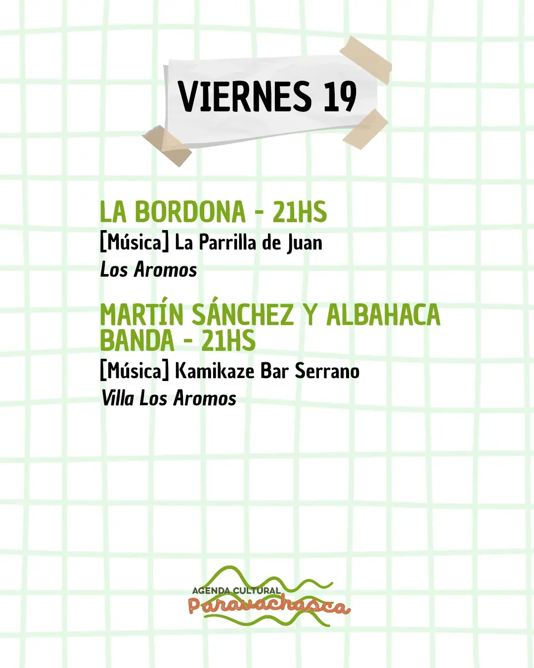 Agenda Cultural del Corredor Escénico Paravachasca para viernes 19 de junio: espectáculos, talleres y propuestas artísticas en distintos espacios del valle. 2
