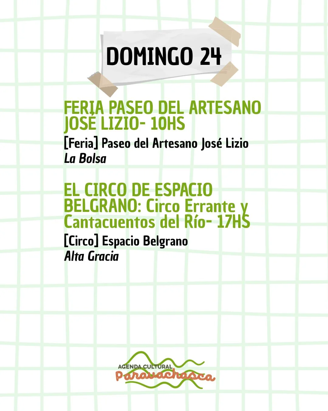 Agenda Cultural del Corredor Escénico Paravachasca para domingo 24 de mayo: espectáculos, talleres y propuestas artísticas en distintos espacios del valle. 3