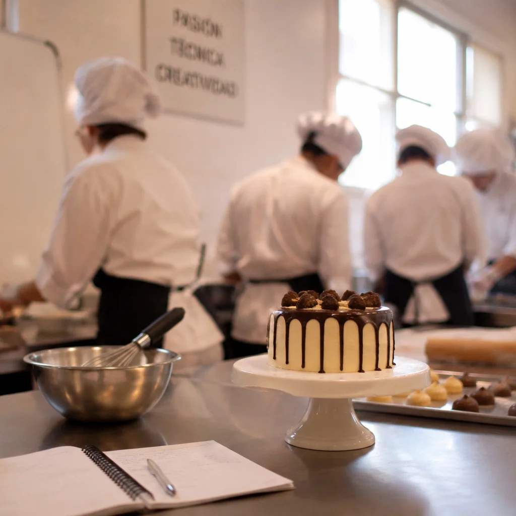 Liliana consolidó su camino en la Escuela de Gastronomía Salvador (SGT), Ricardo, por su parte, se formó en el Sindicato de Pasteleros de La Plata.