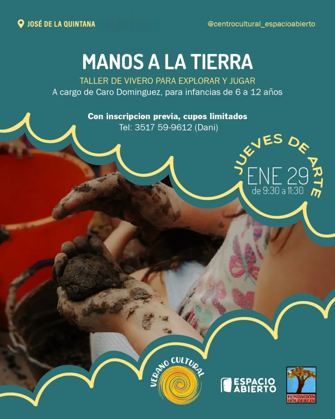 Manos a la Tierra. Taller de vivero para infancias.