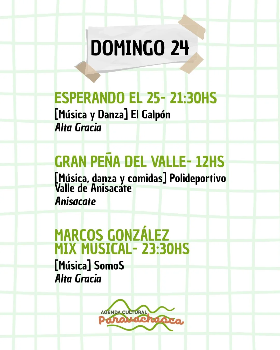 Agenda Cultural del Corredor Escénico Paravachasca para domingo 24 de mayo: espectáculos, talleres y propuestas artísticas en distintos espacios del valle. 2
