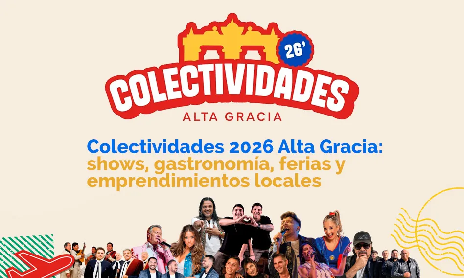 Alta Gracia es sede del 37º Encuentro Anual de Colectividades, cinco noches con gastronomía, música, ferias y emprendimientos locales en el Predio Colectividades.